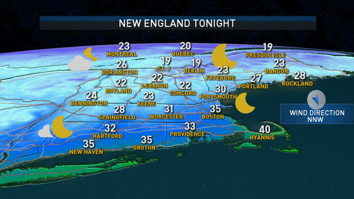 Colder Air Moves in Overnight into Sunday NBC Boston
