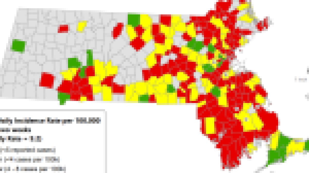 Massachusetts COVID Map Town by Town Data Delayed Until Friday NBC