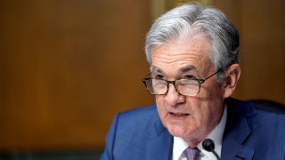 Federal Reserve Jerome Powell testifies during a Senate Banking Committee hearing on “The Quarterly CARES Act Report to Congress” on Capitol Hill in Washington, U.S., December 1, 2020.