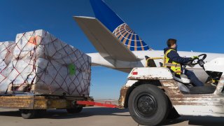 United is the first commercial airline to fly the first FDA-authorized COVID-19 vaccines to the U.S. thanks to a coordinated effort between cargo, safety, technical operations, flight operations and several other teams at United. On behalf of Pfizer, United operated five cargo-only flights in early December delivering COVID-19 vaccines from Brussels to Chicago.