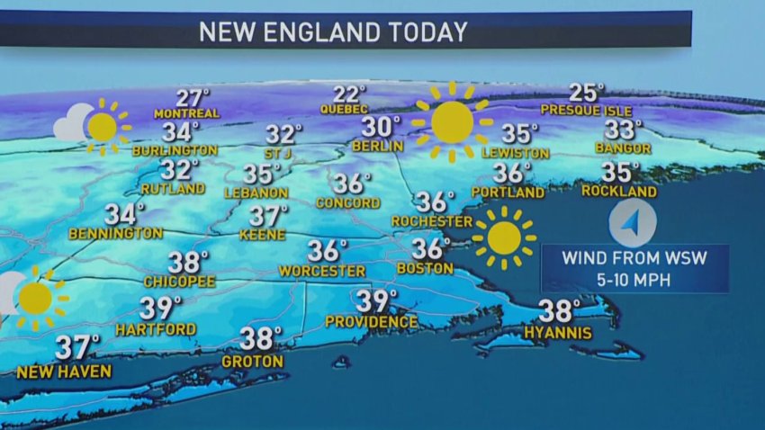 Weather Forecast: Calm and Cold Sunday in New England