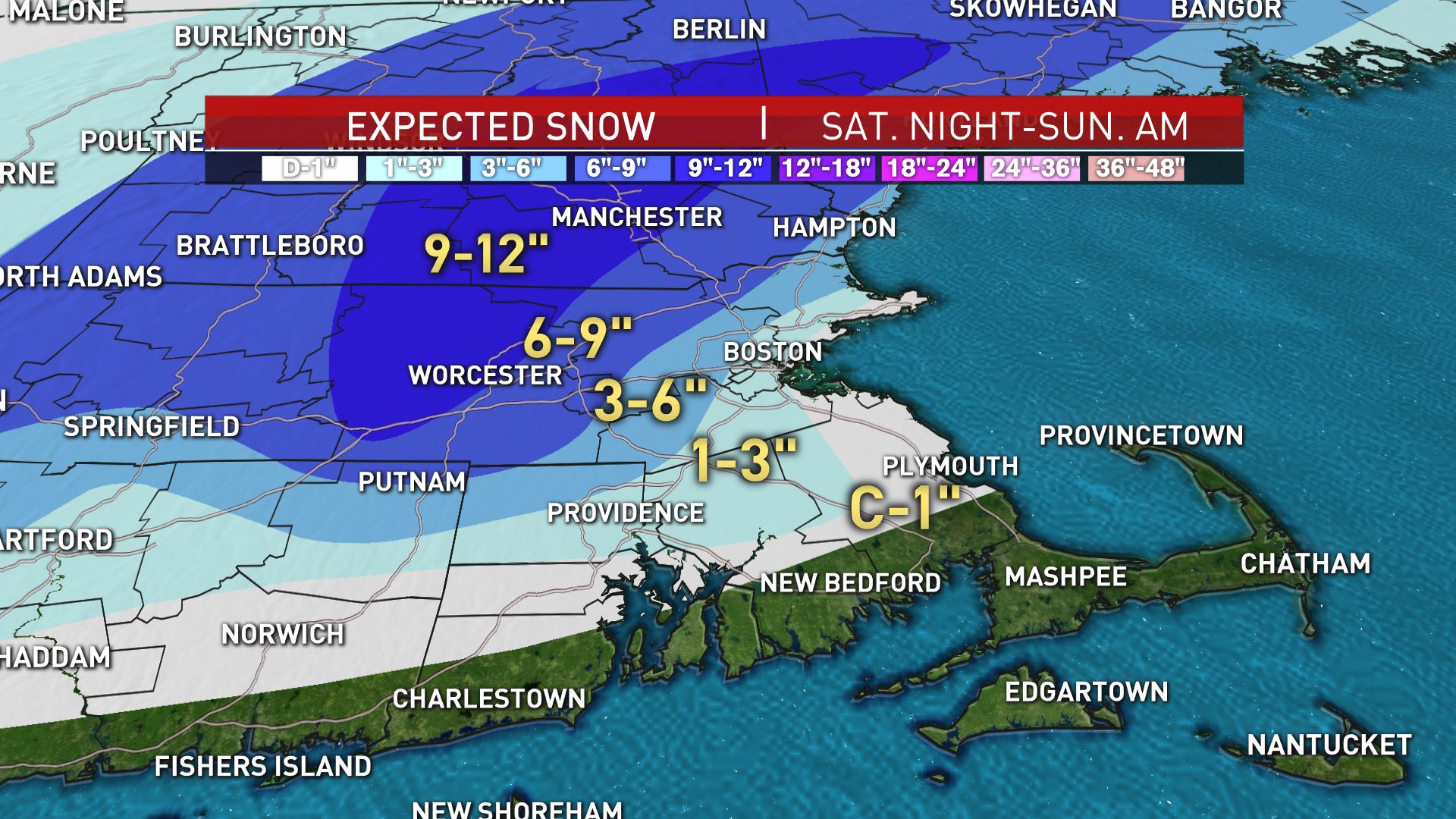 Mass, NH, VD, Maine - Winter storm warnings in NBC Boston