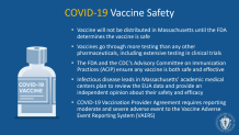 Is Massachusetts' coronavirus vaccine safe?