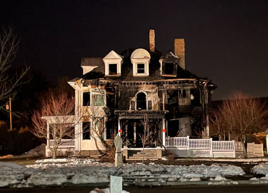 Townsend, Massachusetts, Church Fire Priest Injured, Historic Building