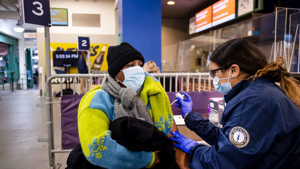 Here's a look inside the mass vaccination center opening at Fenway Park on  Monday - The Boston Globe