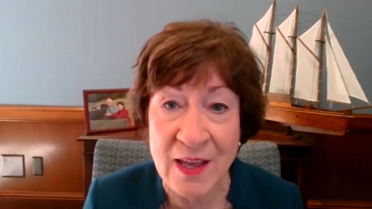 Sen. Collins Talks Move to Censure Trump, Impeachment Trial, Close Ties With Biden