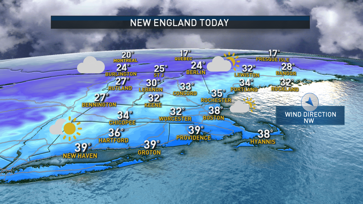 Scattered Snow Flurries Wednesday As Temps Continue to Fall NBC Boston