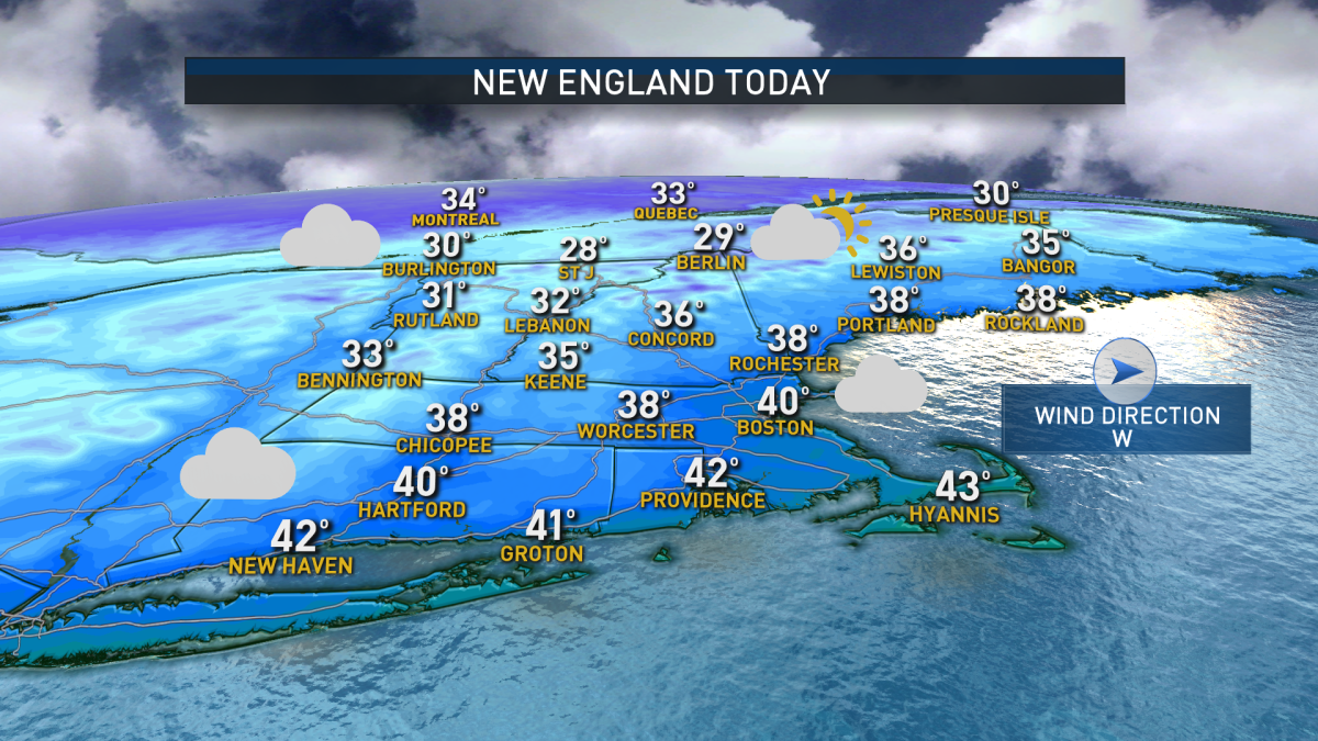 Wide Variety of Weather Across New England as Wintry Mess Continues