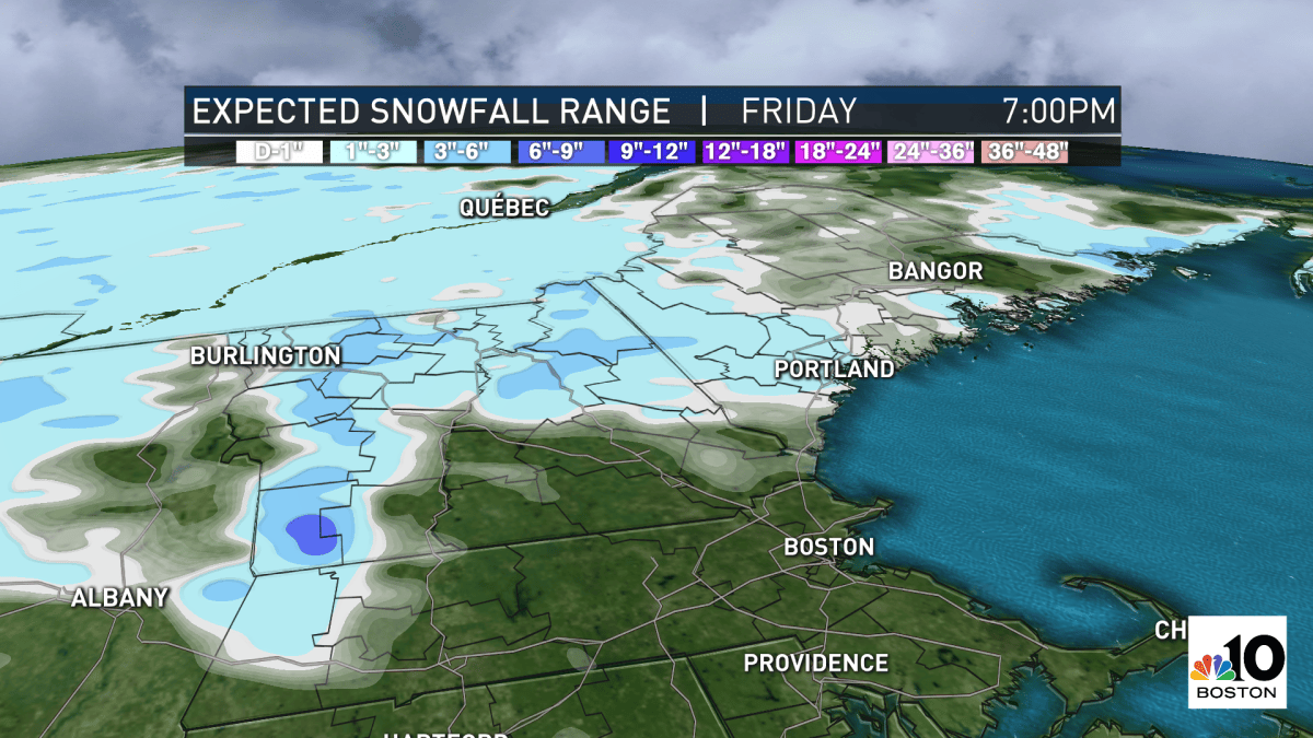 Flurries Thursday, Friday Before Wintry Chill for the Weekend – NBC Boston