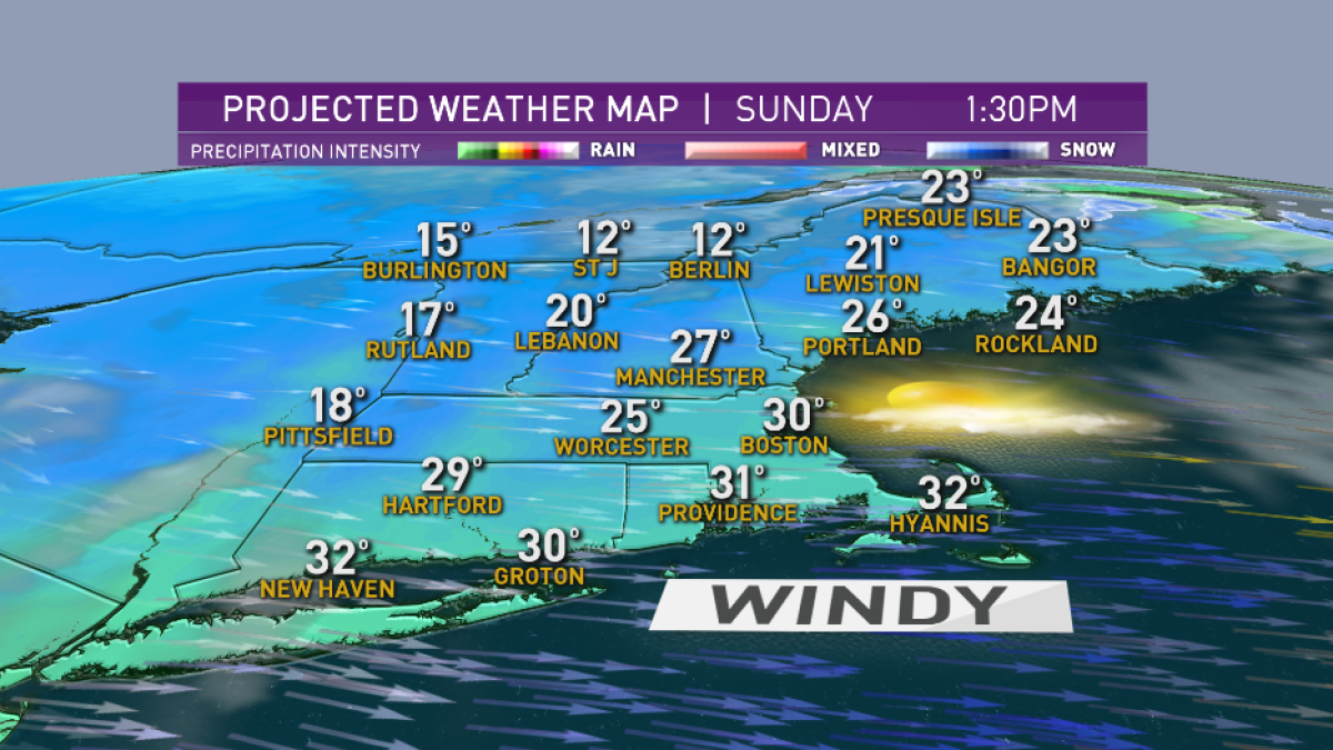 Coldest Day of the Year So Far Likely Sunday NBC Boston