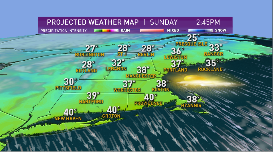 Sunshine And Cool Temps For Sunday Afternoon Nbc Boston