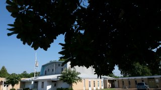 St. Francis of Assisi church and school stand in Greenwood, Miss