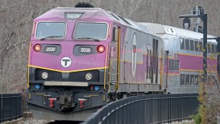 A commuter rail train