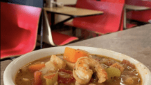 Seafood stew at Miss Worcester Diner