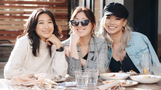 From left to right: Janet Wang, Melody Cheng and Helen Wu