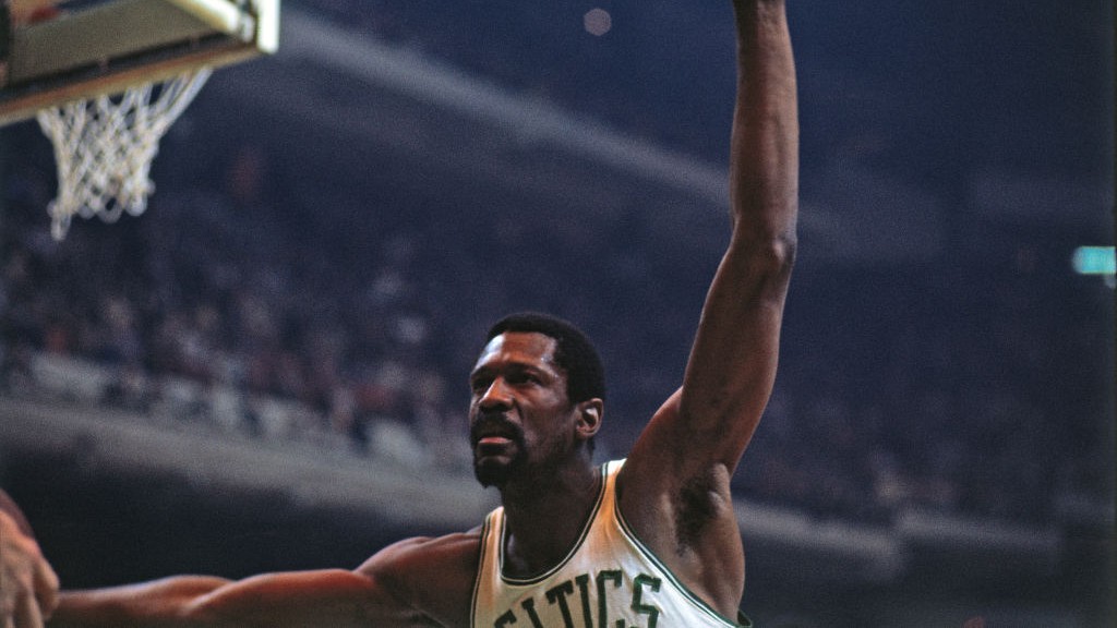 Celtics' Bill Russell makes a formidable appearance as guard against  News Photo - Getty Images