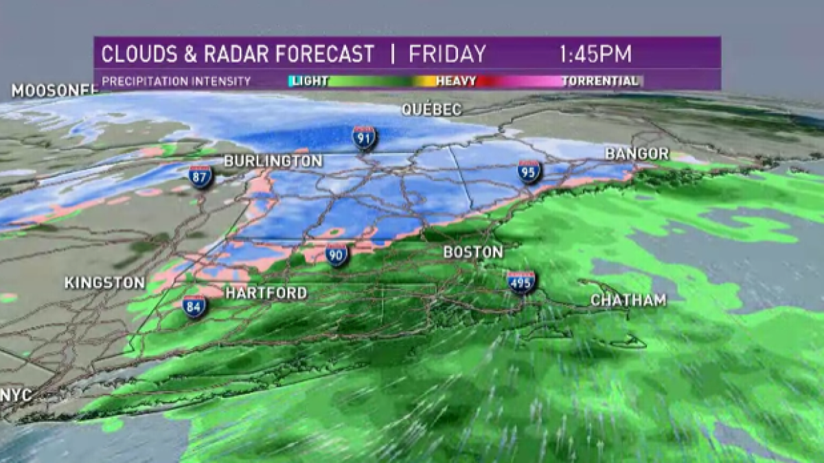 Mix of Snow, Rain Friday Morning Turns to Steady Afternoon Rain – NBC ...