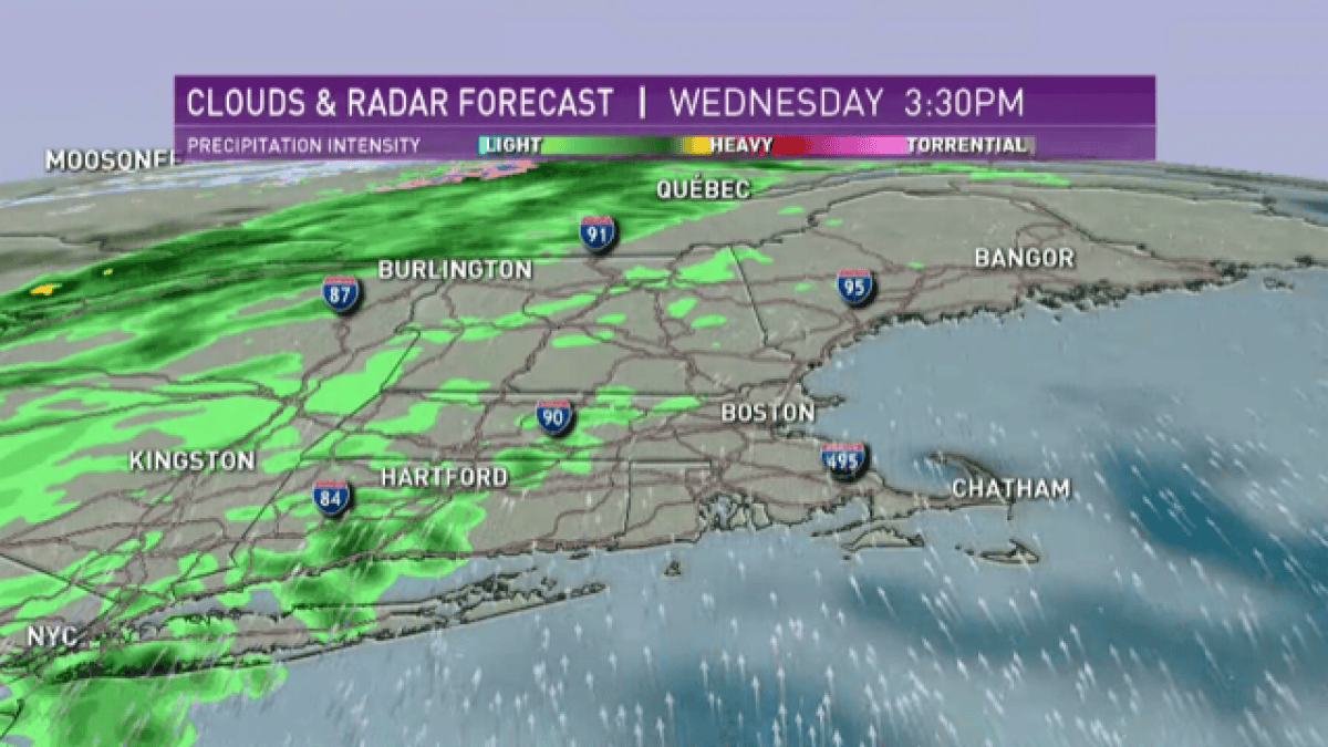 Rain Moves in Across New England on Wednesday, Sticks Around Through ...
