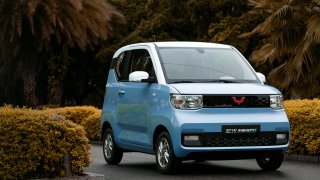 The Hong Guang Mini EV electric hatchback launched in July 2020 and is manufactured through a joint venture between China’s Wuling, Chinese state-owned automaker SAIC Motor, and General Motors.