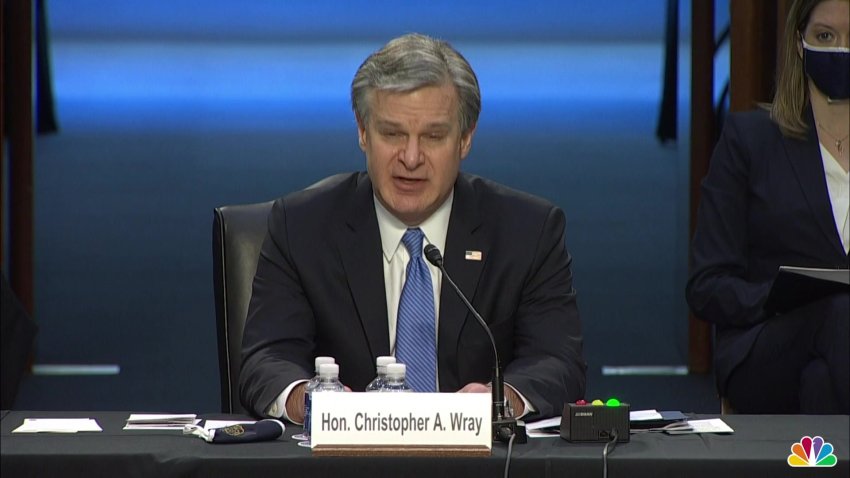Wray: FBI Views Capitol Riots as ‘Domestic Terrorism'