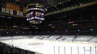 BOSTON, MA – MARCH 3: An empty building before the game of the Boston Bruins against the Washington Capitals at the TD Garden on March 3, 2021 in Boston, Massachusetts. (Photo by Steve Babineau/NHLI via Getty Images)