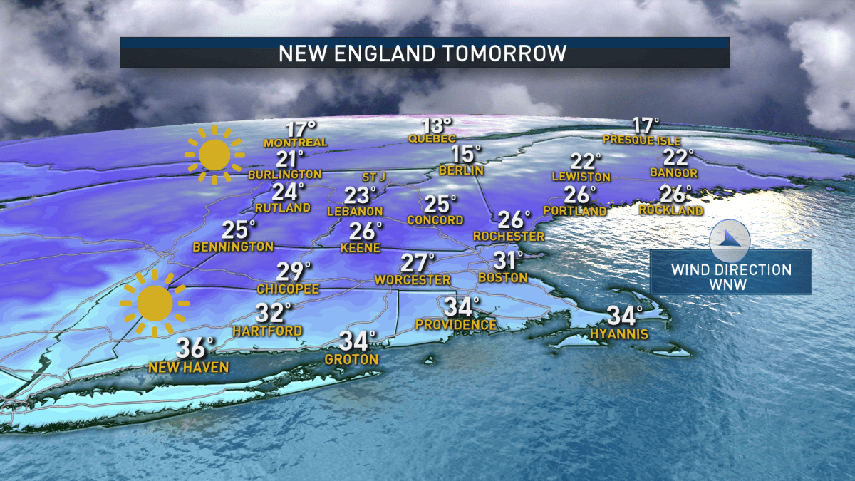 FIRST ALERT: New England Braces for Blast of Cold Tuesday – NBC Boston