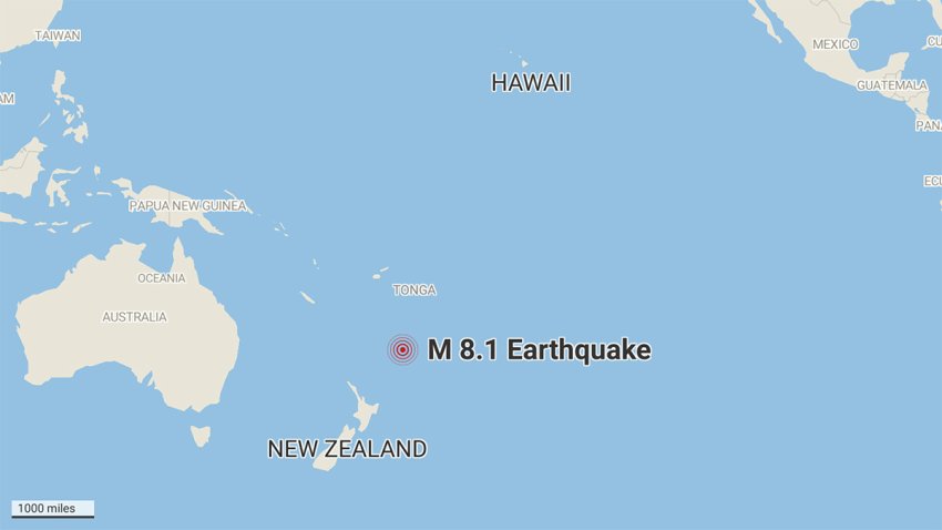 New Zealand To Hawaii Map Agency Cancels Hawaii Tsunami Watch After Huge Pacific Quake – Nbc Boston