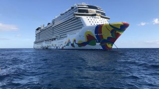 A view of the Norwegian Encore cruise ship during its inaugural sailing from PortMiami, which took place from Nov. 21-24, 2019.