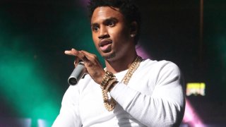 FILE - This Oct. 28, 2016 file photo shows Trey Songz performing during the Power 99 Powerhouse 2016 in Philadelphia. Trey Songz has declined to accept an offer that would have reduced a felony assault charge stemming from a concert appearance in Detroit to a misdemeanor.