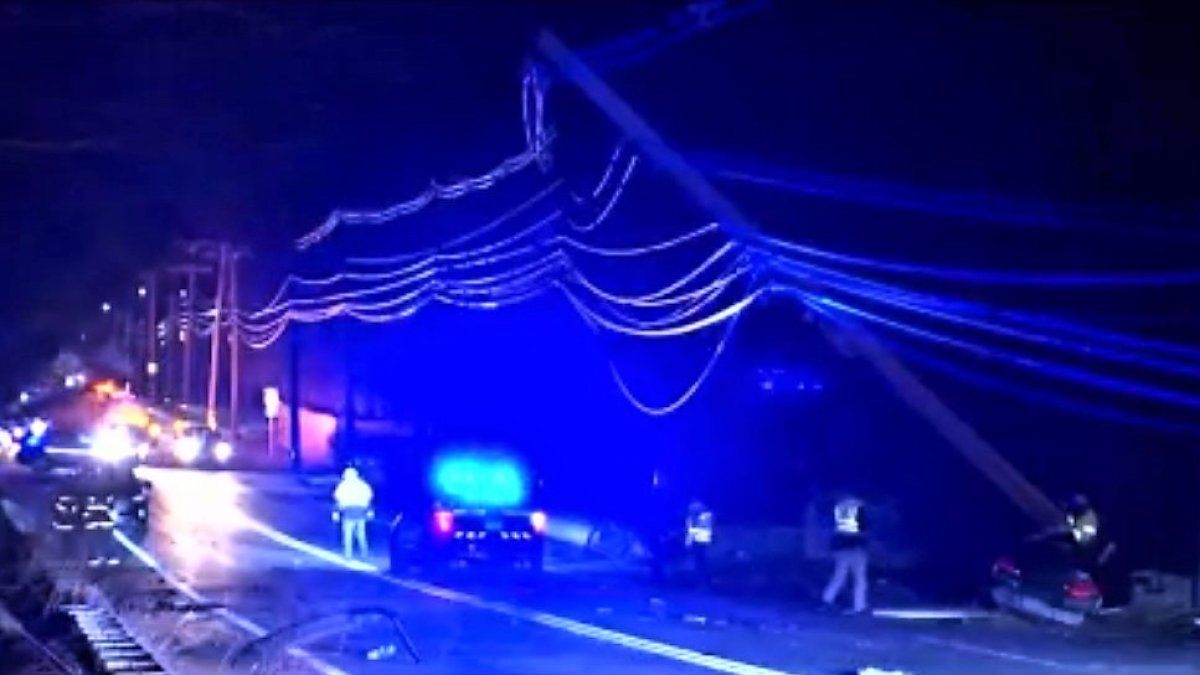 Man Dies When Car Crashes Into Utility Pole in Milton – NBC Boston