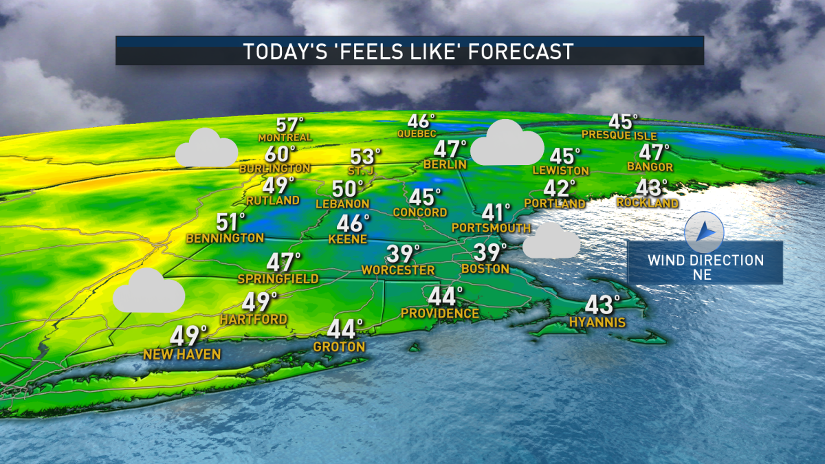 Damp, Cool Weather Sets in For the Week NBC Boston