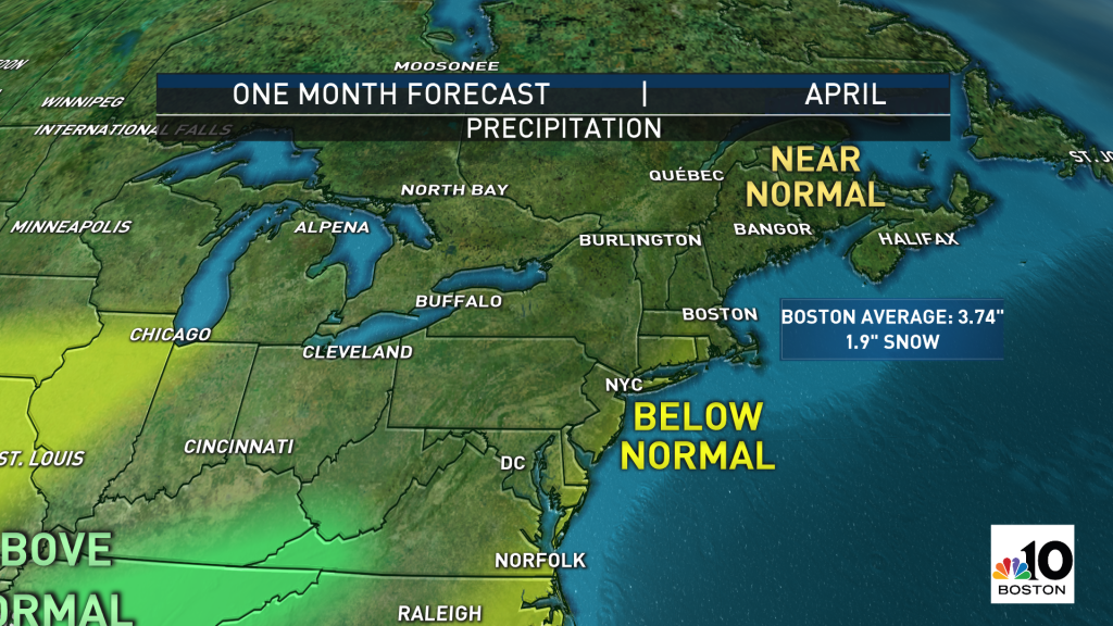 Monthly Forecast April Looks Warmer, Drier Than Normal NBC Boston