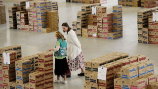Warehouse in Atlanta where Girl Scout cookies are stored.