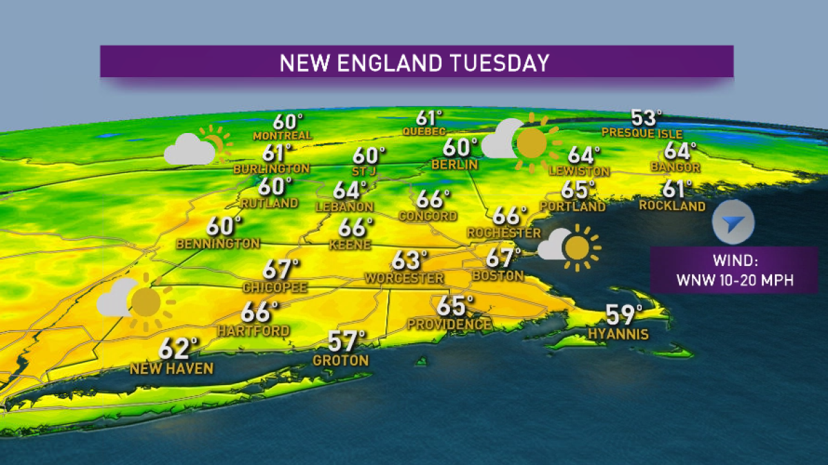 One More Dry Day Before Showers Move In – NBC Boston