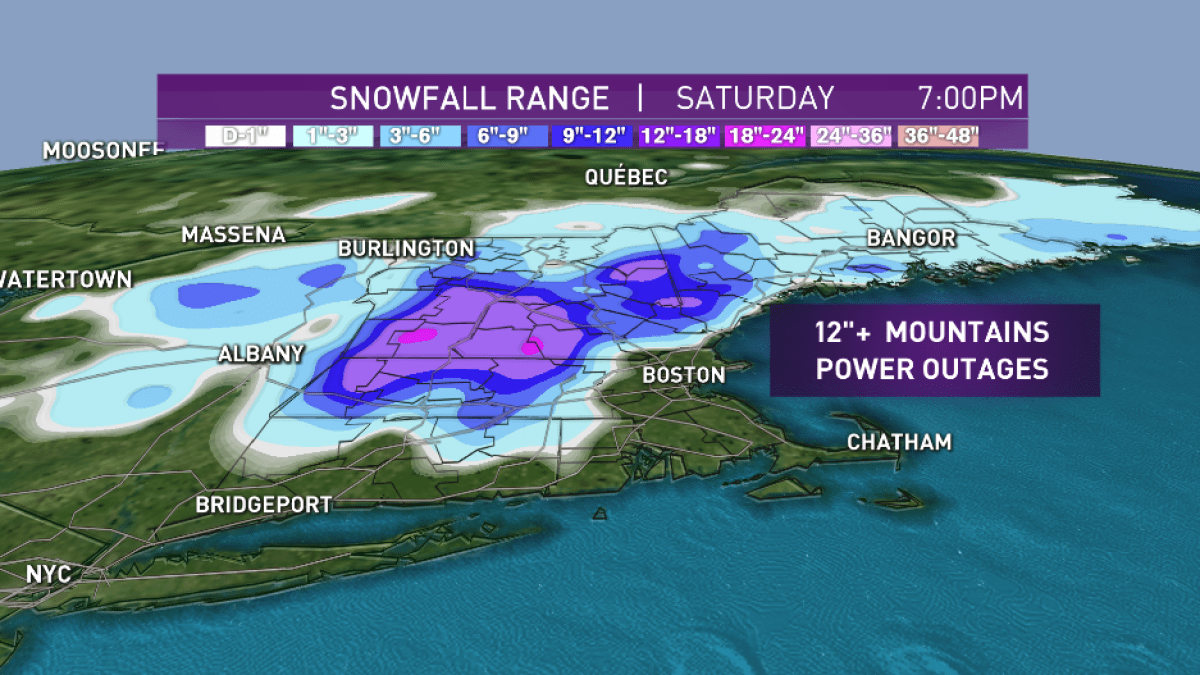 Snow Forecast Massachusetts How Much Snow Are We Getting? NBC Boston