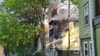 2-alarm fire mattapan