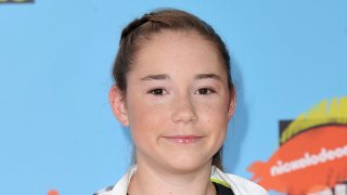 Professional soccer player Olivia Moultrie arrives at the Kids' Choice Sports Awards on Thursday, July 11, 2019, at the Barker Hangar in Santa Monica, Calif.