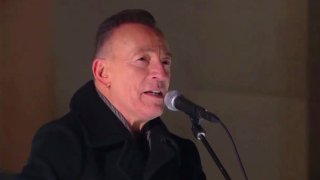 In this image from video, Bruce Springsteen performs during the Celebrating America event on Wednesday, Jan. 20, 2021, following the inauguration of Joe Biden as the 46th president of the United States.
