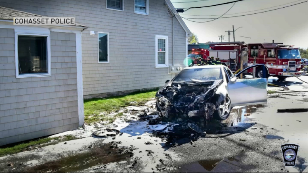 Woman Seriously Hurt After Fiery Crash in Cohasset NBC Boston