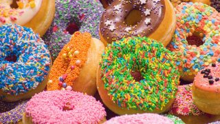 Assortment of doughnuts.