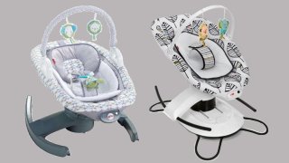 A photo of two baby products Fisher-Price has recalled.