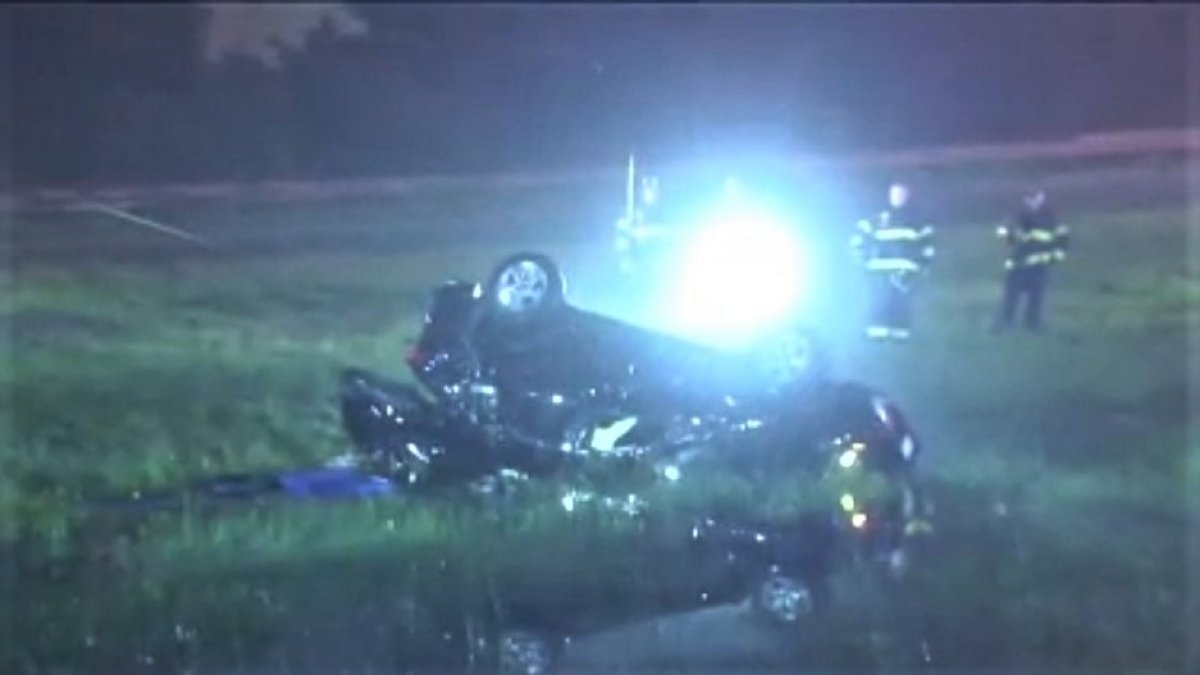 Rollover Crash On 95 South In Braintree NBC Boston rollover-crash-on-95-south-in-braintree-nbc-boston