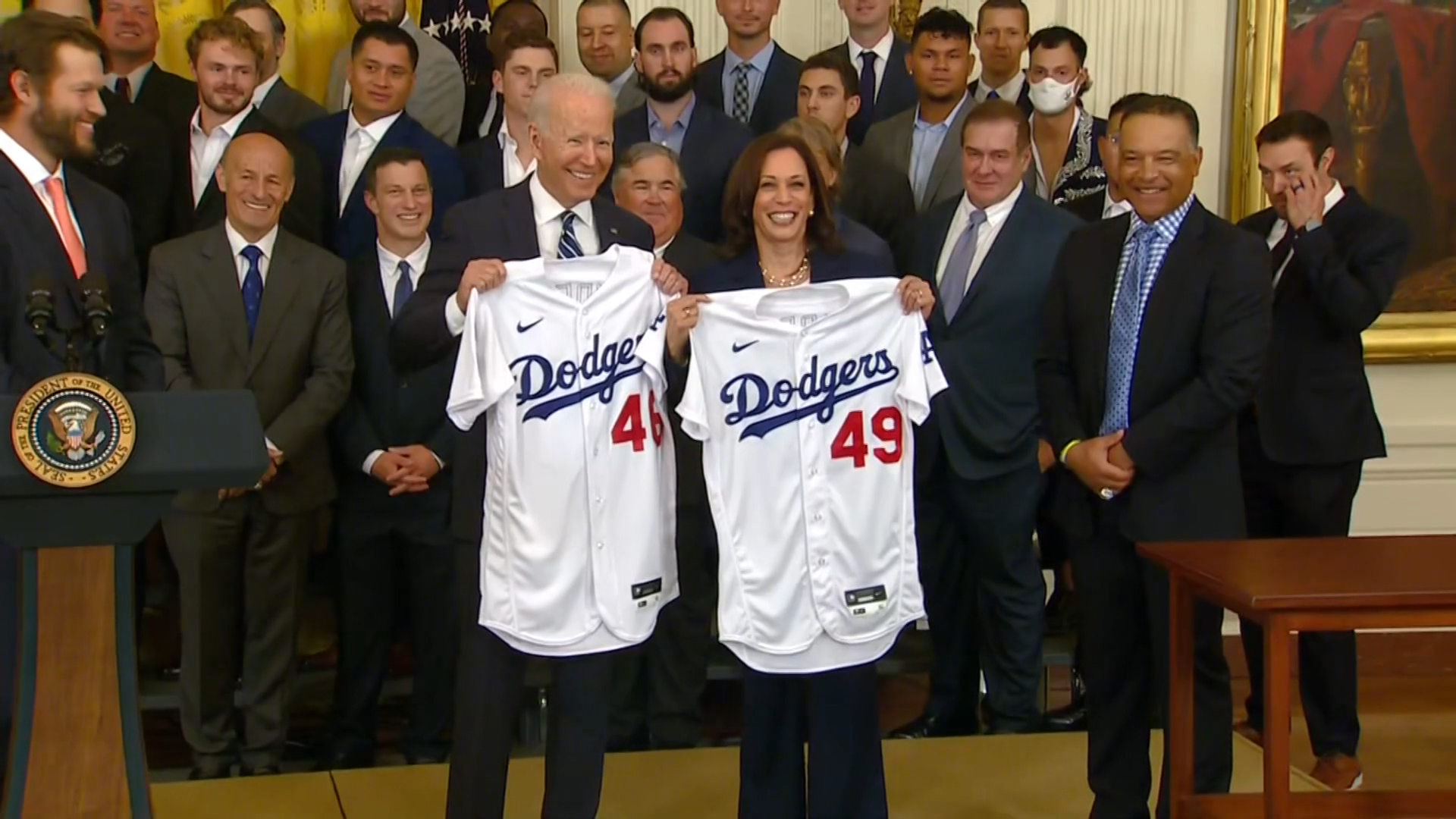Reigning World Series Champion Los Angeles Dodgers Visit White House – NBC  Boston