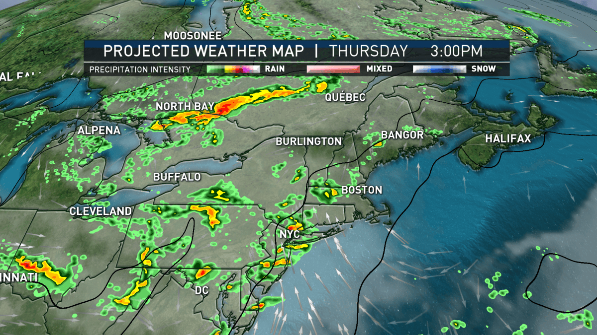 Strong Storms Expected Thursday Night; Tornado Threat Possible – NBC Boston