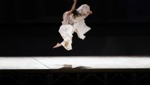 A performer in action during the Opening Ceremony of the Tokyo 2020 Olympic Games at Olympic Stadium on July 23, 2021 in Tokyo, Japan.