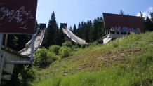 Abandoned Igman Olympic Jumps in Sarajevo, Bosnia and Herzegovina on July 14, 2015. (Photo by Jakub Porzycki/NurPhoto via Getty Images)