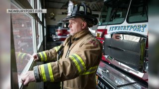 Firefighter Brett Burkinshaw served for approximately 18 years on the Newburyport Fire Department.