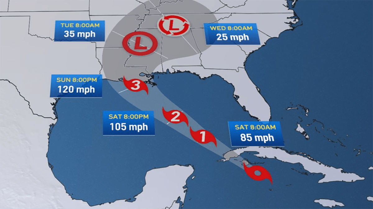 Ida Aims to Hit New Orleans on Hurricane Katrina Anniversary – NBC Boston