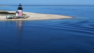 The Brant Point Lighthouse in Nantucket, Massachusetts