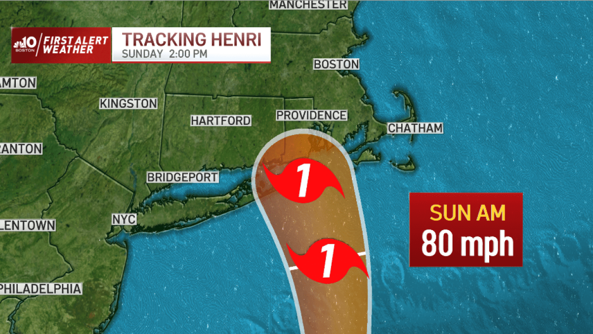 Hurricane Henri Path Tracker Massachusetts, Cape Cod NBC Boston